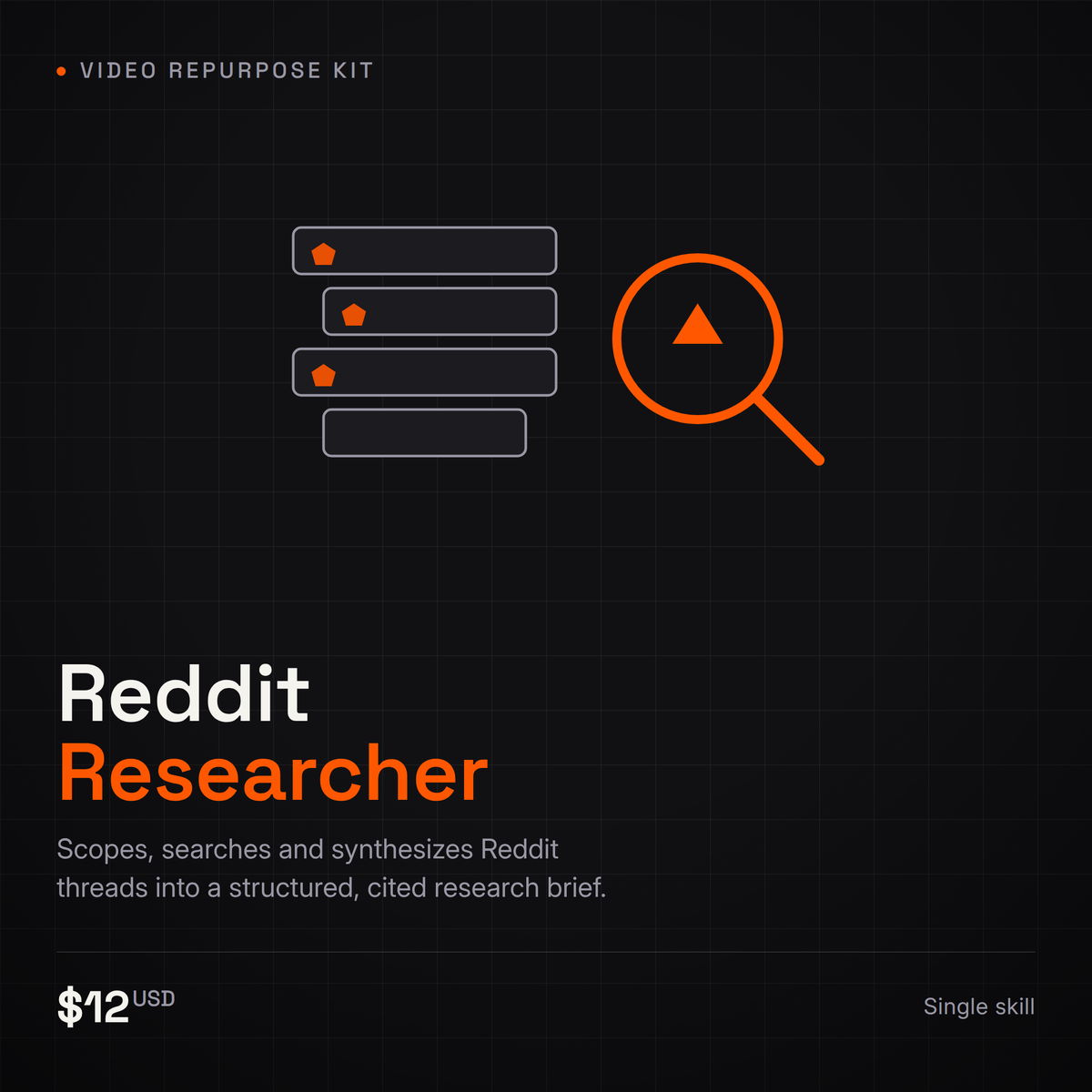 Reddit Researcher — AI Skill for Structured Reddit Research